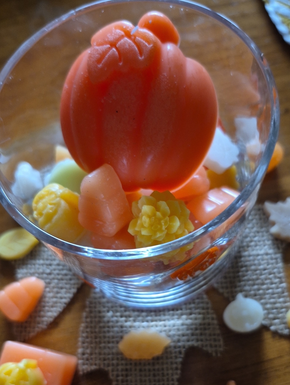 Orange Fall Pumpkin Wax Melts - Home Party Supplies